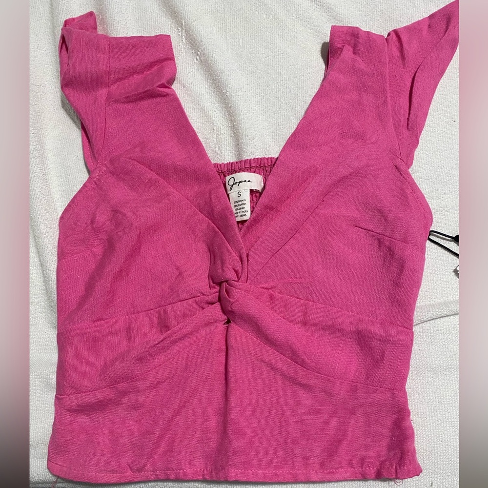 NWT Japna Linen top small pink